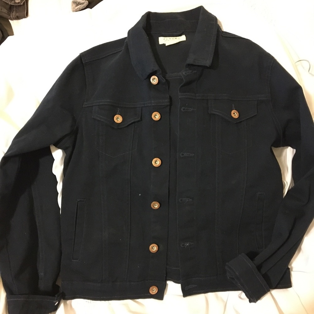 Dark denim jean jacket
